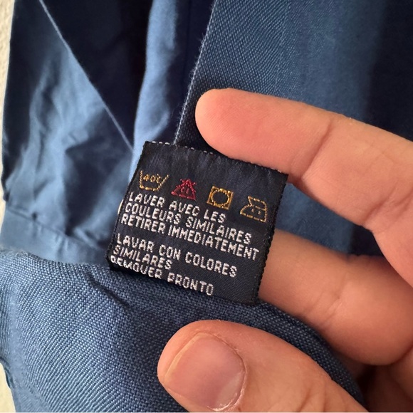 Vintage Tommy Hilfiger Button Down Shirt Blue XL Mens Preppy Classic Timeless - Picture 9 of 11